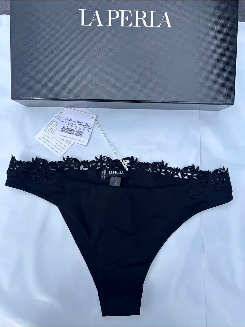 La Perla luxury Petit Macramé Brazilian brief  - NWT - MED